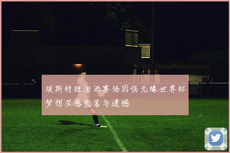 埃斯特旺泪洒赛场因伤无缘世界杯梦想深感失落与遗憾